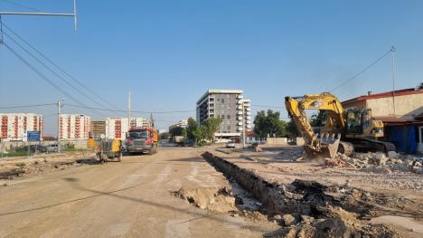 Pasajul Decebal: A fost turnat primul pilot forat din cei 278 care vor forma pereţii noii subtraversări din Oradea (FOTO/VIDEO)