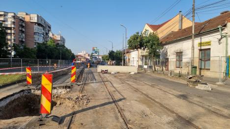 Pasajul Decebal: A fost turnat primul pilot forat din cei 278 care vor forma pereţii noii subtraversări din Oradea (FOTO/VIDEO)