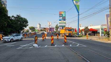 Pasajul Decebal: A fost turnat primul pilot forat din cei 278 care vor forma pereţii noii subtraversări din Oradea (FOTO/VIDEO)