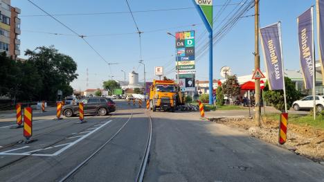 Pasajul Decebal: A fost turnat primul pilot forat din cei 278 care vor forma pereţii noii subtraversări din Oradea (FOTO/VIDEO)