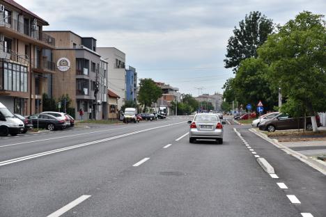 Lucrările de lărgire a străzii Meşteşugarilor din Oradea la două benzi pe sens sunt în curs de finalizare (FOTO)