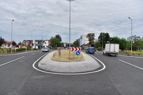 Lucrările de lărgire a străzii Meşteşugarilor din Oradea la două benzi pe sens sunt în curs de finalizare (FOTO)