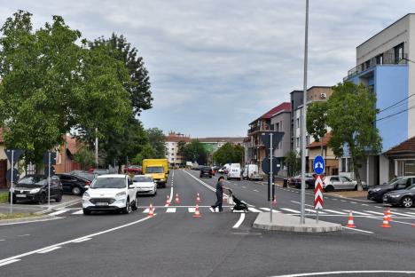 Lucrările de lărgire a străzii Meşteşugarilor din Oradea la două benzi pe sens sunt în curs de finalizare (FOTO)