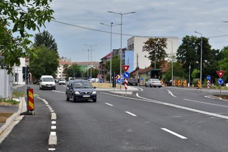 Lucrările de lărgire a străzii Meşteşugarilor din Oradea la două benzi pe sens sunt în curs de finalizare (FOTO)