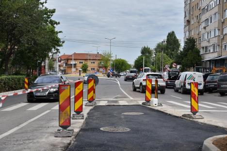 Lucrările de lărgire a străzii Meşteşugarilor din Oradea la două benzi pe sens sunt în curs de finalizare (FOTO)