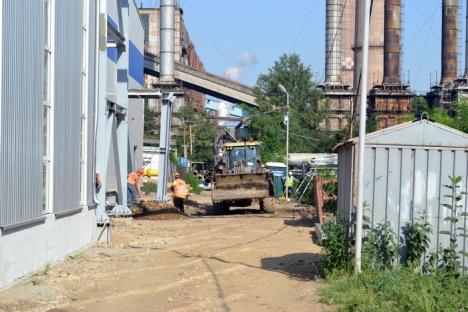 Are inclusiv coş de fum! Lucrările la noua centrală pe gaz sunt finalizate în proporţie de 60% (FOTO)