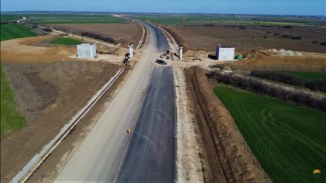 Noi imagini de pe drumul de legătură Oradea - autostradă: Asociația Pro Infrastructură laudă Strabag, dar critică autoritățile (FOTO/VIDEO)