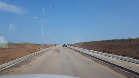 Drumul rapid a fost asfaltat pe toată lungimea sa, până la viaductul peste Valea Frumoasă (FOTO / VIDEO)
