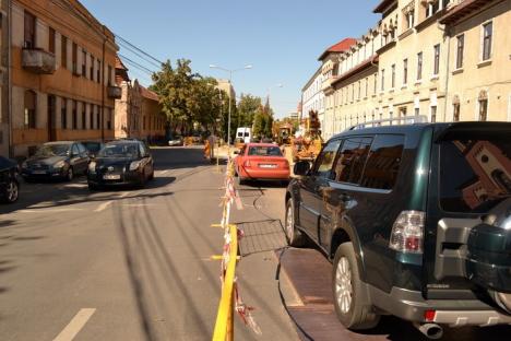 Evitați! Mai multe străzi din centrul Oradiei au fost închise, pe porțiuni, din cauza lucrărilor (FOTO)
