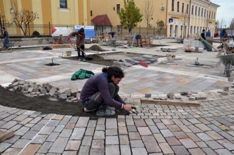 Strada Independenţei va fi pavată cu piatră naturală, la fel ca Piaţa Unirii (FOTO)