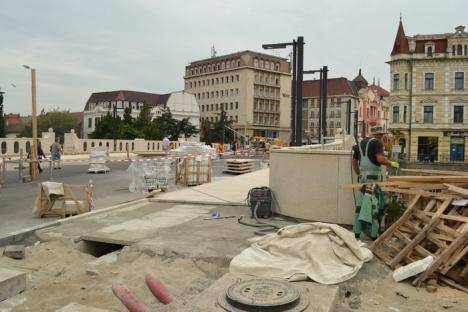 Viceprimarul Florin Birta: 'Termenul de predare a lucrărilor la podul Sfântul Ladislau a fost prelungit până la finalul lunii august' (FOTO)