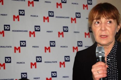 Monica Macovei, la lansarea candidatului M10 la Beiuș: 'Politica este o mizerie doar atunci când este făcută de oameni mizerabili' (FOTO)