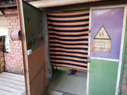 „Omul Păianjen” la Spitalul Municipal din Oradea: Un magazioner acuză condiţiile de muncă periculoase, cu căţărări la înălţime, în frig şi întuneric (FOTO / VIDEO)