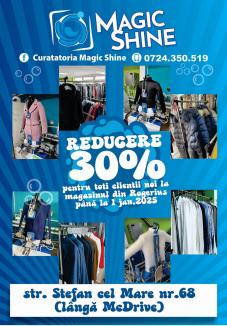 30% discount la noua locație a curățătoriei Magic Shine Rogerius! (FOTO/VIDEO)