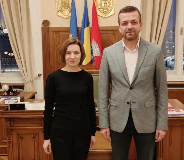 Ce spune primarul din Oradea, Florin Birta, despre întâlnirea cu președintele Moldovei, Maia Sandu