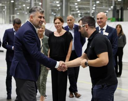 Premierul Marcel Ciolacu la Oradea: 'Proiectul fabricii Nokian ne-a inspirat' (FOTO)