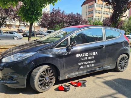 Cinci mașini, vandalizate în Oradea! Beat criță și furios, un tânăr le-a lovit și a dat cu pietre în ele (FOTO / VIDEO)