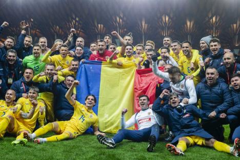 Naționala României s-a calificat la Campionatul European de fotbal. Orădeanul Pușcaș, autorul unui gol (FOTO)