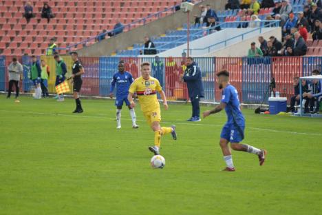 Meciul dintre FC Bihor și FC U Craiova s-a încheiat la egalitate. Tânărul Andrei Moga a înscris primul său gol în Liga a II-a 