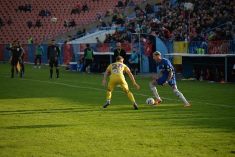 Meciul dintre FC Bihor și FC U Craiova s-a încheiat la egalitate. Tânărul Andrei Moga a înscris primul său gol în Liga a II-a 