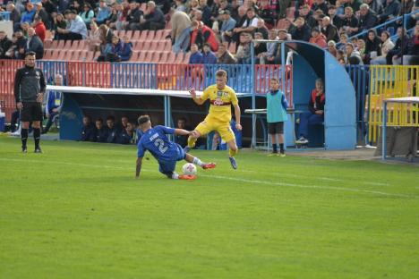 Meciul dintre FC Bihor și FC U Craiova s-a încheiat la egalitate. Tânărul Andrei Moga a înscris primul său gol în Liga a II-a 