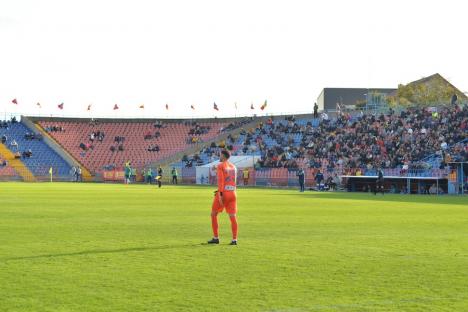 Meciul dintre FC Bihor și FC U Craiova s-a încheiat la egalitate. Tânărul Andrei Moga a înscris primul său gol în Liga a II-a 