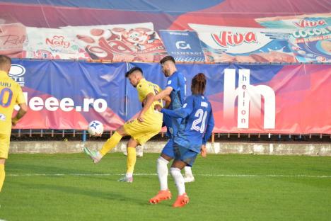 Meciul dintre FC Bihor și FC U Craiova s-a încheiat la egalitate. Tânărul Andrei Moga a înscris primul său gol în Liga a II-a 