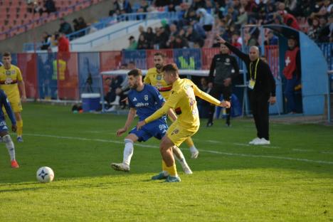 Meciul dintre FC Bihor și FC U Craiova s-a încheiat la egalitate. Tânărul Andrei Moga a înscris primul său gol în Liga a II-a 