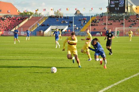 Meciul dintre FC Bihor și FC U Craiova s-a încheiat la egalitate. Tânărul Andrei Moga a înscris primul său gol în Liga a II-a 