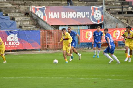 Meciul dintre FC Bihor și FC U Craiova s-a încheiat la egalitate. Tânărul Andrei Moga a înscris primul său gol în Liga a II-a 