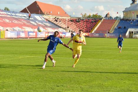 Meciul dintre FC Bihor și FC U Craiova s-a încheiat la egalitate. Tânărul Andrei Moga a înscris primul său gol în Liga a II-a 