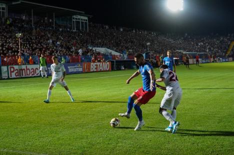 FC Bihor a cedat cu 0-2 mult aşteptatul joc cu FCSB (FOTO/VIDEO)