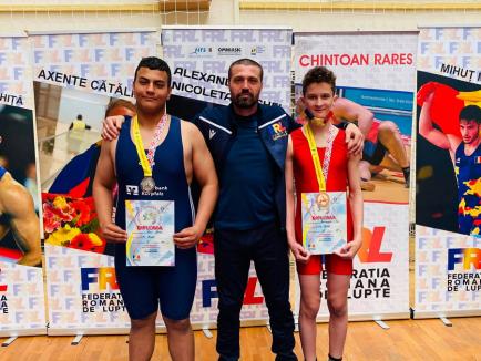 Două medalii pentru tinerii luptători de la LPS Bihorul la Cupa României U15 (FOTO)