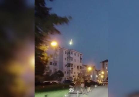 Un meteorit a luminat noaptea trecută cerul României. A fost văzut și în Bihor (VIDEO)