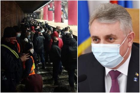 Haos în Bucureşti: Circulaţia metrourilor, blocată din cauza unui protest. De la Oradea, ministrul de Interne, Lucian Bode, spune că protestul este 'ilegal', dar este nevoie de 'dialog' 