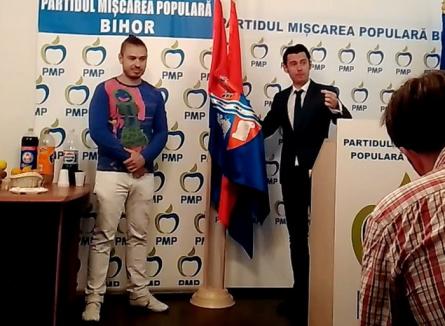 Pană de idei: În ajun de alegeri, PMP-iştii propun modificarea steagurilor Bihorului şi Oradiei (VIDEO)