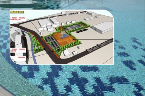 Încă un aquapark în Oradea? O firmă vrea să construiască, în Nufărul, un complex cu bazine, tobogane, jacuzzi și terenuri de sport 