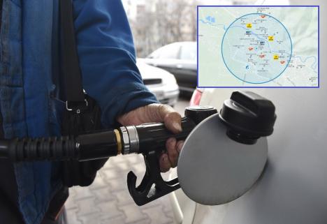 Preţurile benzinei şi motorinei, joi dimineaţa, la staţiile de carburanţi din Oradea