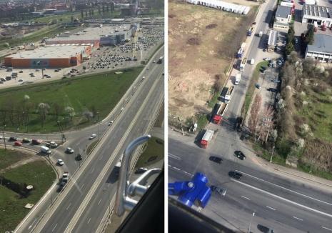 Atenţie, șoferi, Poliţia Bihor vă urmăreşte din elicopter! Imagini spectaculoase (FOTO/VIDEO)