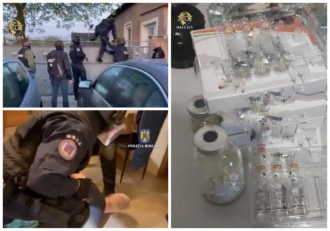 „Culcat!”. Percheziții DIICOT în Bihor și-n alte județe, la o rețea ce vindea cocaină, cannabis și ecstasy. Imagini cu intervenția mascaților (FOTO/VIDEO)