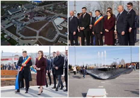 FOTO: Cum arată parcul din Republica Moldova pentru care Oradea și Bihorul au alocat 200.000 euro. Bolojan, Birta, Țiplea, la inaugurare cu președinta Maia Sandu