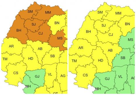 Județul Bihor, vizat de două avertizări de vreme rea: caniculă și instabilitate atmosferică