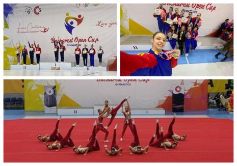 Gimnastele Palatului Copiilor Oradea, premiate la Bucharest Open Cup (FOTO)