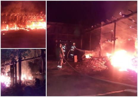 Foc pus intenționat la casa unui pădurar din Lugașu de Jos. Sunt bănuiți localnici pe care bărbatul îi prinsese la furat în pădure (FOTO)