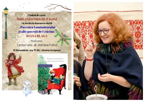 „Povestea Luminătorului și alte povești de Crăciun”: O scriitoare din Oradea lansează un volum cu întâmplări de iarnă