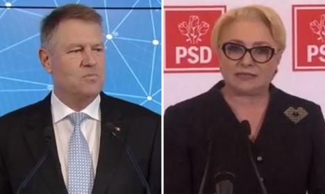 Candidaţii la Preşedinţie au 'dezbătut' de la distanţă. Iohannis şi Dăncilă s-au 'băutut' în conferinţe de presă diferite (VIDEO)