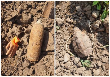 Proiectile explozive și grenade din al Doilea Război Mondial, descoperite la Aeroportul Oradea și în Borș