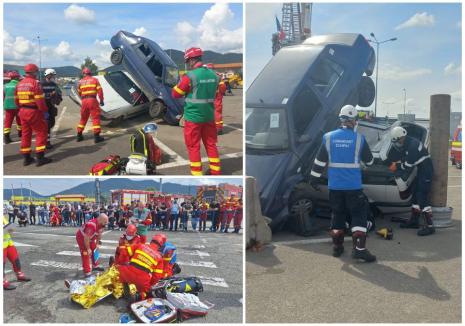 Misiune... posibilă. Pompierii bihoreni, cei mai buni la descarcerarea din vehicule (FOTO)