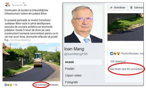 Cenzura lui Mang: Vicepreşedintele CJ Bihor i-a redus la tăcere pe internauţii care l-au luat la rost pe tema asfaltărilor