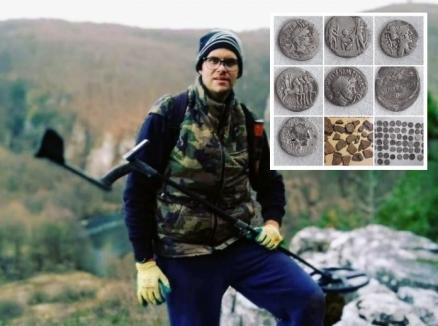 Căutătorul de comori: Un polițist a descoperit monede vechi de 2000 de ani pe dealurile din Borod (FOTO)